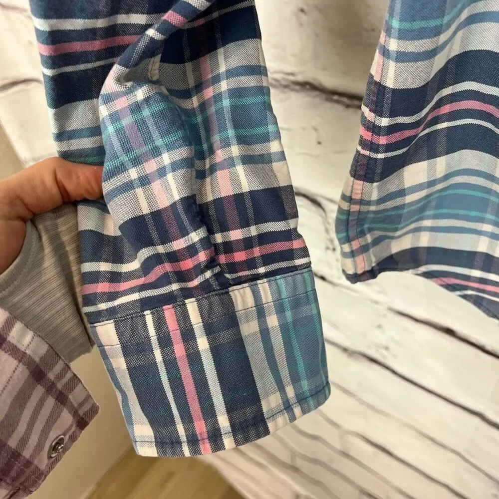 Vineyard Vines Men's Slim Fit Plaid Shirt M Long Sleeve Button-Up slim fit Tucke